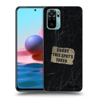 Silikónový čierny obal pre Xiaomi Redmi Note 10 - SORRY