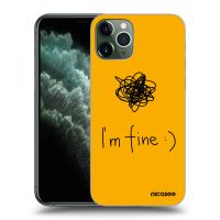 Silikónový prehľadný obal pre Apple iPhone 11 Pro - I am fine