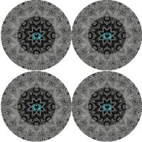 Bertoni Home Unisex's 4 Round Table Pads Set Look