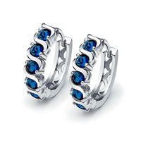 Olivie Strieborné náušnice BLUE 1,3 cm 0957