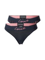 Emporio Armani Tanga gaćice  morsko plava / roza