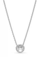 Pandora Stříbrný náhrdelník s třpytivým přívěskem Timeless 396240CZ-45