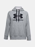 Under Armour Rival Fleece Logo Hoodie Sweatshirt Grau