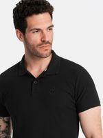 Ombre Clothing Polo T-Shirt Schwarz