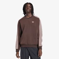 Φούτερ adidas Adicolor 3-Stripes Oversized Crewneck Aurora Coffee/ Sandy Pink XXL