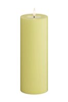 Deluxe Homeart  Led sviečka  Lys Gul Bloklys 7,5 x 20 cm