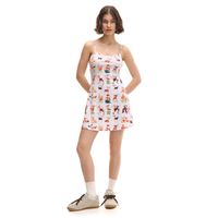 Cropp - Mini obleka z vzorcem - raznobarvna