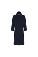 Tommy Hilfiger Dress MATT&amp;SHINE ROLL-NK DRESS 3/4 SL navy blue