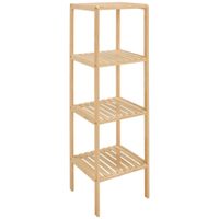 Carryhome REGÁL, prírodná farba, bambus, 34/110/33 cm