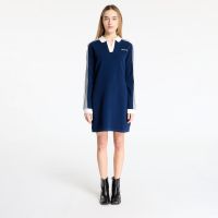 adidas Knitted Polo Dress Night Indigo/ Off White M