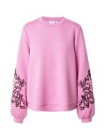 VILA Sweater majica 'VISIFFI'  sivkasto ljubičasta (mauve) / crna