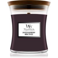 Woodwick Spiced Blackberry świeczka zapachowa z drewnianym knotem 275 g