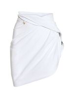 La Jupe Saudade Satin Mini Wrap Skirt