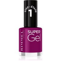 Rimmel Super Gel gel lak za nohte brez uporabe UV/LED lučke odtenek 025 Urban Purple 12 ml