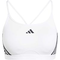 adidas AEROREACT TRAINING LIGHT-SUPPORT 3-STRIPES BRA Дамско спортно бюстие, бяло, размер