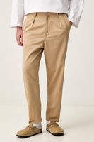 G-Star nohavice chinos pánske s bavlnou Pleated Chino Relaxed Tapered