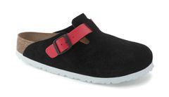Birkenstock Boston Suede Leather Regular fit Black Unisex - Sandále Birkenstock - Čierna - 1025939-3.5 - Size: 3.5