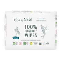 ECO BY NATY Obrúsky vlhčené bez vône splachovateľné - výhodné balenie 3x56 ks