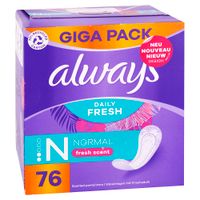 Always intimky Normal Daily Fresh se svěží vůní, Giga Pack 76 ks