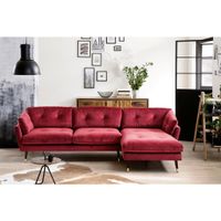 MID.YOU ROHOVÁ SEDAČKA, textil, tmavočervená