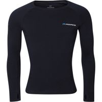PROGRESS MT TDR Мъжка мерино тениска с дълъг ръкав, черно, размер