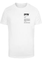 Men's T-shirt Pray Definition white