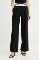 Karl Lagerfeld pantaloni cu lână BW ESSENTIAL