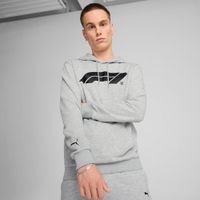 Puma F1® ESS Motorsport Hoodie mit Logo Herren | Mit Plain | Light Gray Heather | Größe: 4XL