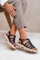 Lewski Shoes Skórzane Sandały Damskie Zazoo