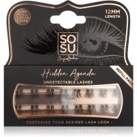 SOSU Cosmetics Hidden Agenda Undetectable Lashes knotenfreie Bündel mit selbstklebenden Wimpern 12 mm