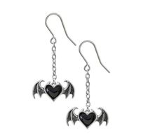kolczyki ALCHEMY GOTHIC - Black Soul - Pewter