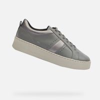 Dark gray women's sneakers Geox Skyley - Women's