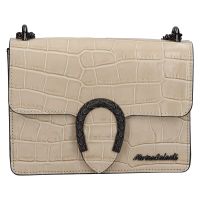 Női bőr crossbody kézitáska Marina Galanti Elsse - bézs