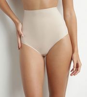 DIM MID WAIST BRIEF - Women's high-waisted shaping panties - nude