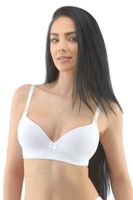 Vyztužená podprsenka Gina 07019P - ECO bambus Bílá 75B