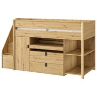 MID.YOU VYVÝŠENÁ POSTEĽ, 90/200 cm dub artisan