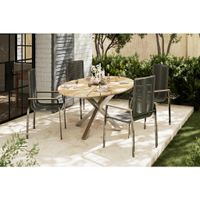 Ambia Garden ZÁHRADNÝ STÔL, drevo, kov, 200/75/120 cm