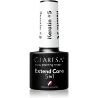 Claresa Extend Care 5 in 1 Keratin podlak za gel nohte s hranilnim učinkom odtenek 5 g