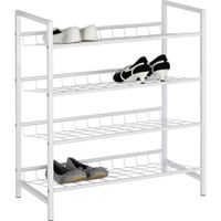 Boxxx REGÁL NA BOTY, bílá, 63/70/30 cm