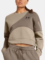 Under Armour Essential Fleece Crop Crew Sweatshirt Braun