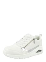 SKECHERS Niske tenisice 'UNO'  srebro / bijela
