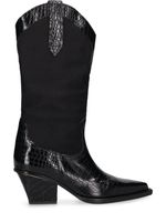 60mm Rosario Croc Embossed Boots