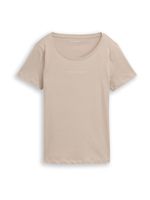 TOM TAILOR Majica  taupe siva / srebro