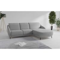 Sit & More ROHOVÁ SEDAČKA, textil, sivá