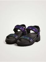 Purple and Black Desigual Track Sandal - Women