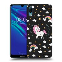 Silikónový čierny obal pre Huawei Y6 2019 - Unicorn hviezdne nebo