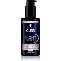 Schwarzkopf Gliss Night Elixir bezoplachový elixír na rozstrapkané končeky vlasov 100 ml