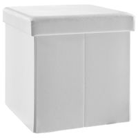 Carryhome SEDACÍ BOX, textil, kompozitní dřevo, 38/38/38 cm
