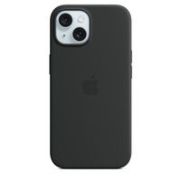 IPHONE 15 SILICONE CASE MAGSAFE BLACK