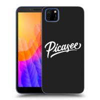 Silikónový čierny obal pre Huawei Y5P - Picasee - old logo - white